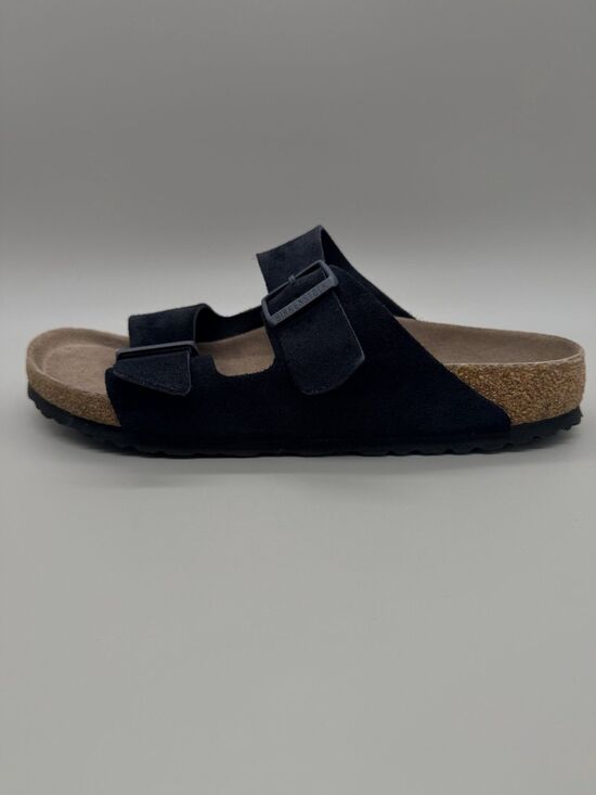 Birkenstock Arizona Soft Footbed Midnight Suede Leather Sandals EU 42 US 9 EUC main image 9
